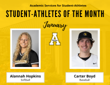 January Student-Athletes of the Month